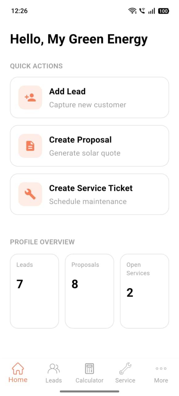 Solar Connect Ios SolarMatrix - All-in-One Operating System & CRM for Solar EPC